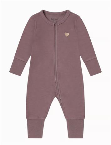CELAVI Jumpsuit Ls - Solid - GRAPE SHAKE MELANGE - 100 – kuva 1/2