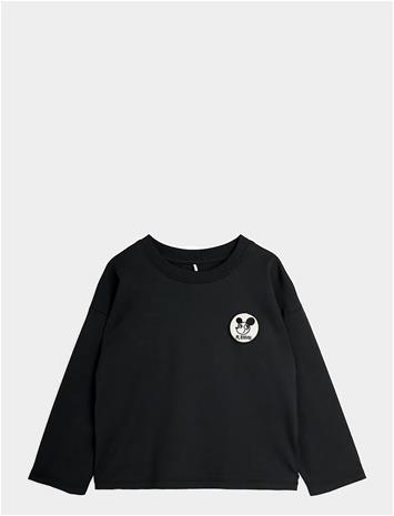 MINI RODINI Ritzratz Patch Ls Tee - BLACK - 92/98 – kuva 1/2