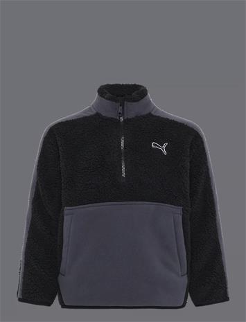 PUMA Ess Elevated Winterized Relaxed Half-Zip - PUMA BLACK - 152 – kuva 1/2