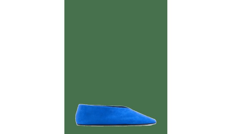 MANGO Suede Leather Ballerinas - MEDIUM BLUE - 39 – kuva 1/2