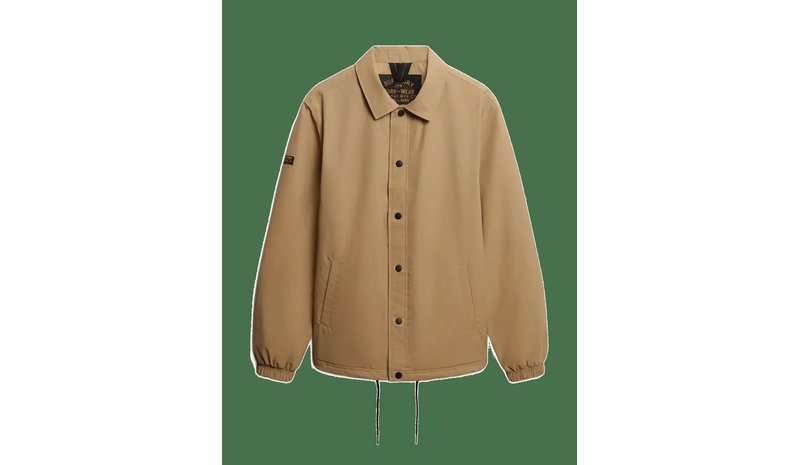 SUPERDRY Nylon Coach Jacket - CLASSIC TAN BROWN - S – kuva 1/2