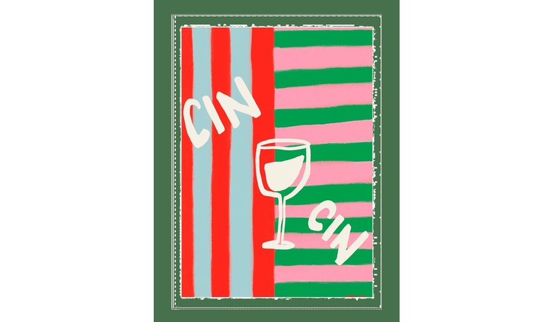 POSTER & FRAME Engberg Studio - Cin Cin - MULTI - 50X70 cm – kuva 1/2