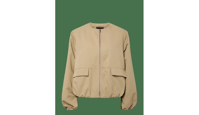 PIECES Pcberit Balloon Bomber Jacket - TRAVERTINE - M – kuva 1/2