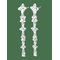 PILGRIM Trace Earrings Silver-Plated - SILVER PLATED - One Size – kuva 1