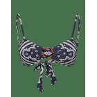 MALINA Viola Bamboo-Ring Bandeau Bikini Top - BANDANA - XS