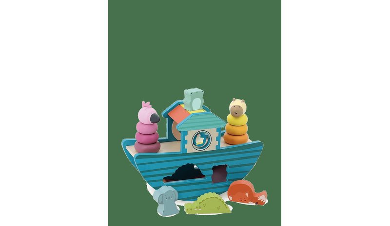 VILAC Shape Sorter - Animal Ark - TEAL - One Size – kuva 1/2
