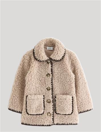 LINDEX Teddy Jacket - DUSTY BEIGE - 122 – kuva 1/2