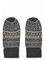 WHEAT Jacquard Mittens Haansi - CHARCOAL - L – kuva 1
