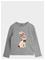 MINI RODINI Rabbit Application Ls Top - GREY MELANGE - 116/122 – kuva 1