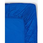 MIDNATT Fitted Sheet Siesta - COBALT BLUE - 90X200 cm