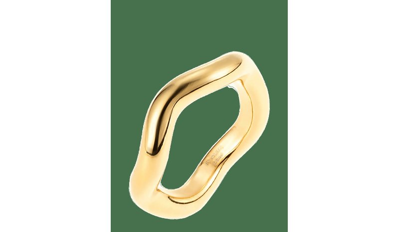 BY JOLIMA Wave Ring - GOLD - 1.8 cm – kuva 1/2