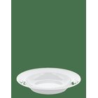 PILLIVUYT Plate Deep Plissé Gold 22 Cm White/Matte Gold - WHITE - 22 cm x 22