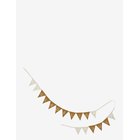 FABELAB Garland - Christmas - NATURAL, OCHRE - 17FLAGS-12 cm