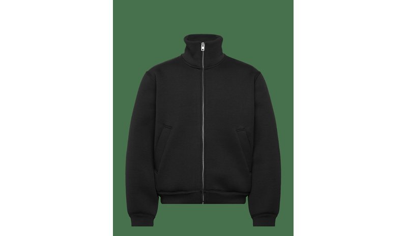 WEEKDAY Bonded Scuba Jacket - BLACK - M – kuva 1/2