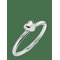 EDBLAD Barley Petite Ring Silver - SILVER - XXS – kuva 1