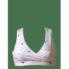 BOOB Night Nursing Bra - WHITE/ BLUE AOP - S
