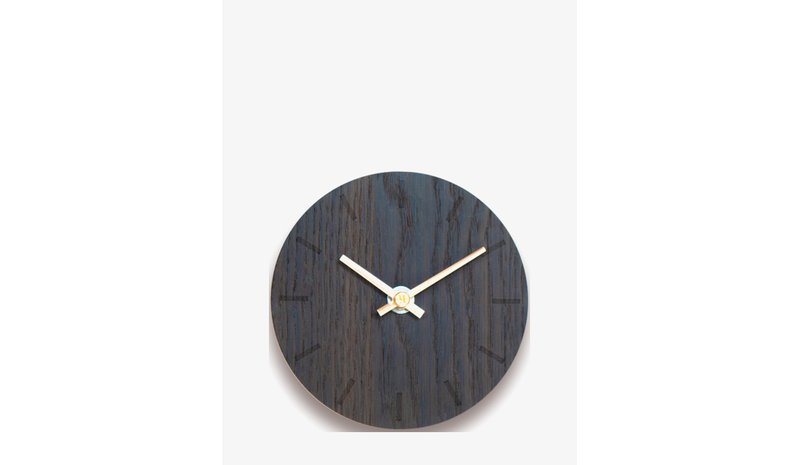 HEMVERK Wall Clock - DARK OAK - Ø12 – kuva 1/2