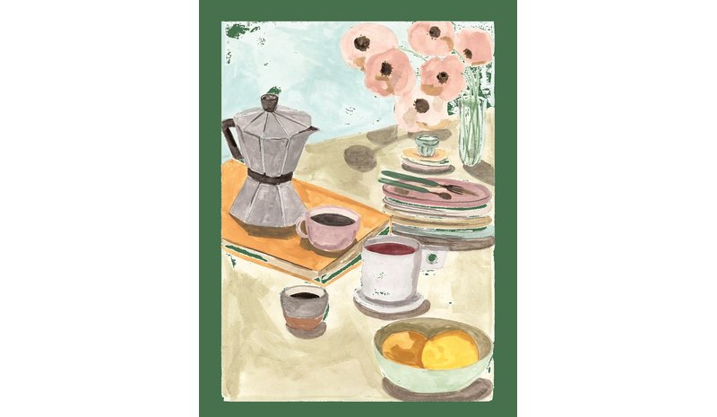 POSTER & FRAME Breakfast Table - MULTI-COLOURED - 30X40 cm – kuva 1/2