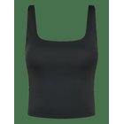 DROP OF MINDFULNESS Butter Soft Scoop Tank Top - BLACK - L