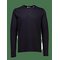 LINDBERGH Basic Granddad Tee L/S - BLACK - M – kuva 1