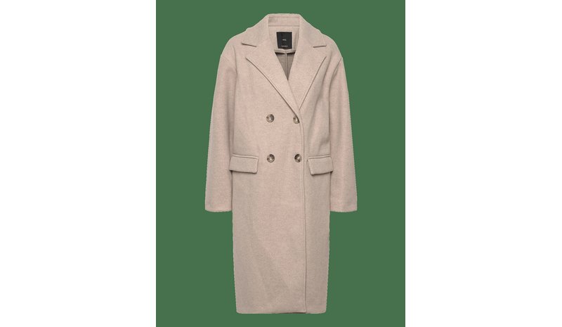 MANGO Double-Breasted Midi Coat - MEDIUM BROWN - L – kuva 1/2