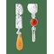 PILGRIM Trace Earrings Silver-Plated/Multi - SILVER PLATED - One Size – kuva 1
