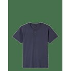 BRIXTON Brixton Baseline Henley Tee - WASHED NAVY VINTAGE WASH - S