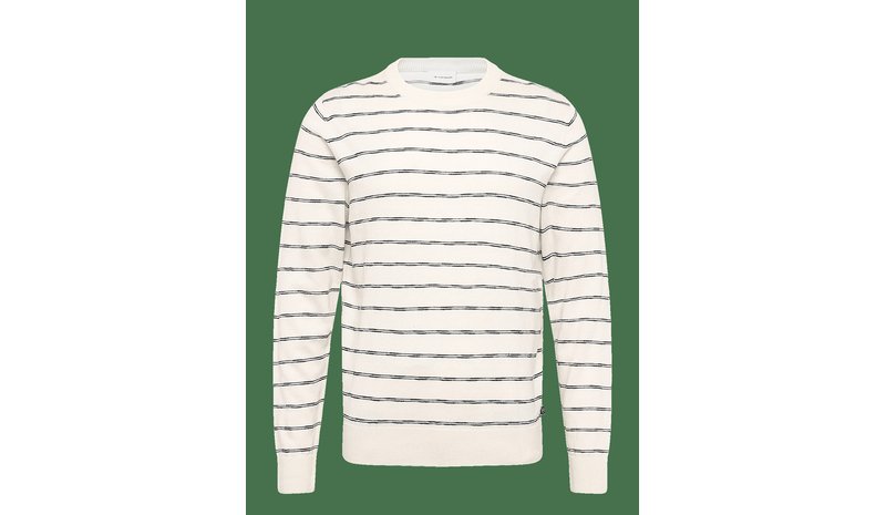 TOM TAILOR Striped Knit Pullover - WHITE NAVY STRIPE - XL – kuva 1/2
