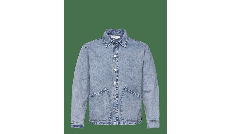 SOLID Sdtravis Overshirt - LIGHT BLUE DENIM - S – kuva 1/2