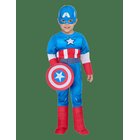 RUBIES Saf - Captain America Deluxe T - BLUE - 2-3Y