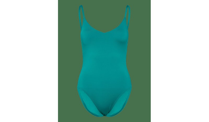 SPEEDO Solid V-Neck Swimsuit - PEACOCK TEAL - M – kuva 1/2