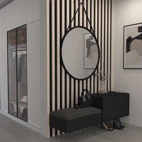 Mirror Grace Lustro 80cm, musta
