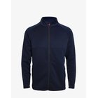 BACKTEE Mens Waffel Midlayer Cardigan - NAVY - S