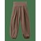 MANGO High-Waisted Harem Pants - MEDIUM BROWN - M – kuva 1