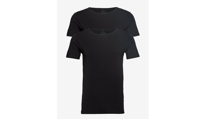 LINDBERGH Basic Bamboo Tee S/S 2 Pack - BLACK - 3XL – kuva 1/2