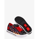 HEELYS Snazzy X2 - BLACK/YELLOW/RED FLAME - 31