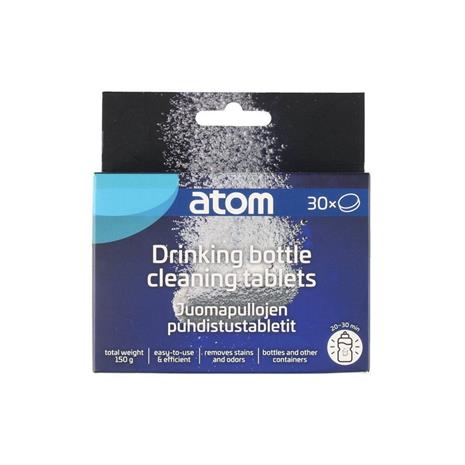 Atom 30kpl juomapullojen puhdistustabletti