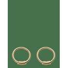 MARIA BLACK Basic Hoop (Pair) - GOLD - 8 MM