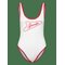 SPEEDO Solid Bound Scoop One Piece - HIGH RISK RED/BRIGHT WHITE - XL – kuva 1