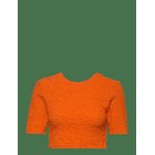 GANNI Cotton Poplin - VIBRANT ORANGE - 40