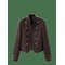 MANGO 100% Linen Jacket With Buttons - DARK BROWN - S – kuva 1