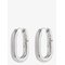 LUV AJ Xl Chain Link Hoops-Silver - SILVER - One Size – kuva 1