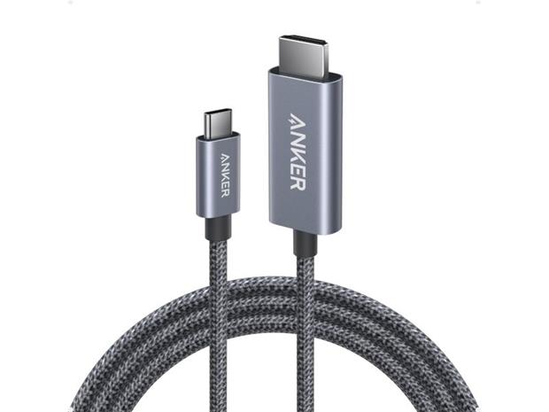 Anker USB-C to HDMI Cable 6ft 4K Braided - Black
