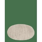 NOBLE HOUSE Bath Mat Oval Large Dark Green 70X120 - LINEN BEIGE - 70X120 cm