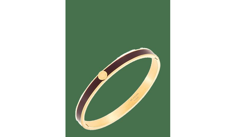 BY JOLIMA Palermo Bangle - WINERED - One Size – kuva 1/2