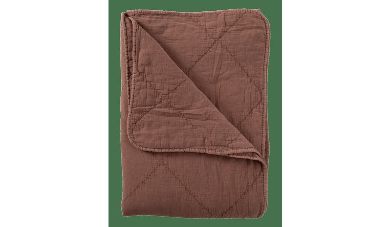 C'EST BON Cotton Throw - CHESTNUT - 140X200 cm – kuva 1/2
