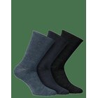 ALPACASOCKS&CO Merino Lifestyle 3-Pack - NERO/ABISSO/FIUME - 39-42