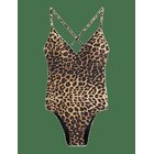 LINDEX Swimsuit With Padded Cups - DUSTY BEIGE - XL