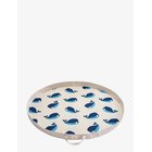 3 SPROUTS Play Blanket - BLUE - WHALE - Ø 112 cm
