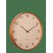 KARLSSON Wall Clock Acento Wood Light Grey - SAND BROWN - Ø 40 cm – kuva 1